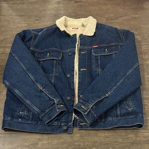 Wrangler Sherpa Lined Denim Jacket